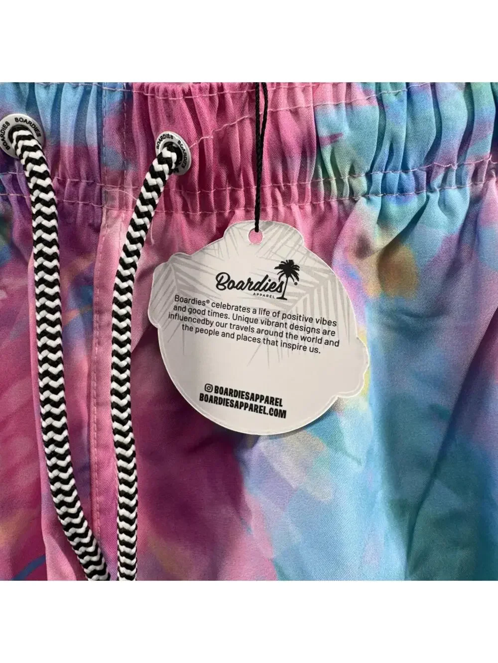Boardies Spiral Tie Dye Shortie Swim Trunks Shorts Mens Large 5